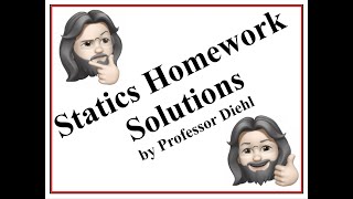 Statics Homework 13 Problem 2 Solution (S21 ES110)