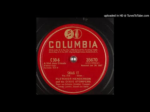 Fletcher Henderson And His Dixie Stompers Snag It 1927 Columbia 35670 