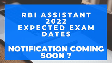 RBI ASSISTANT 2022 Notification Coming Soon ? #rbiassistant2022 #rbiassistantnotification2022
