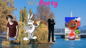 Wii Party - Board Game Island - Harry Vs Bugs Bunny Vs Obama Vs Sandra (Ep. 201)