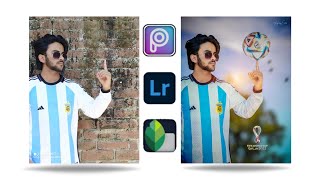 FIFA World cup 2022🏆⚽  manipulation photo edit in picsart, Lightroom & Snapseed✨🌟 screenshot 2