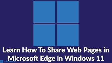 Learn How to Share Web Pages in Microsoft Edge in Windows 11 #tutorial #learning #microsoft
