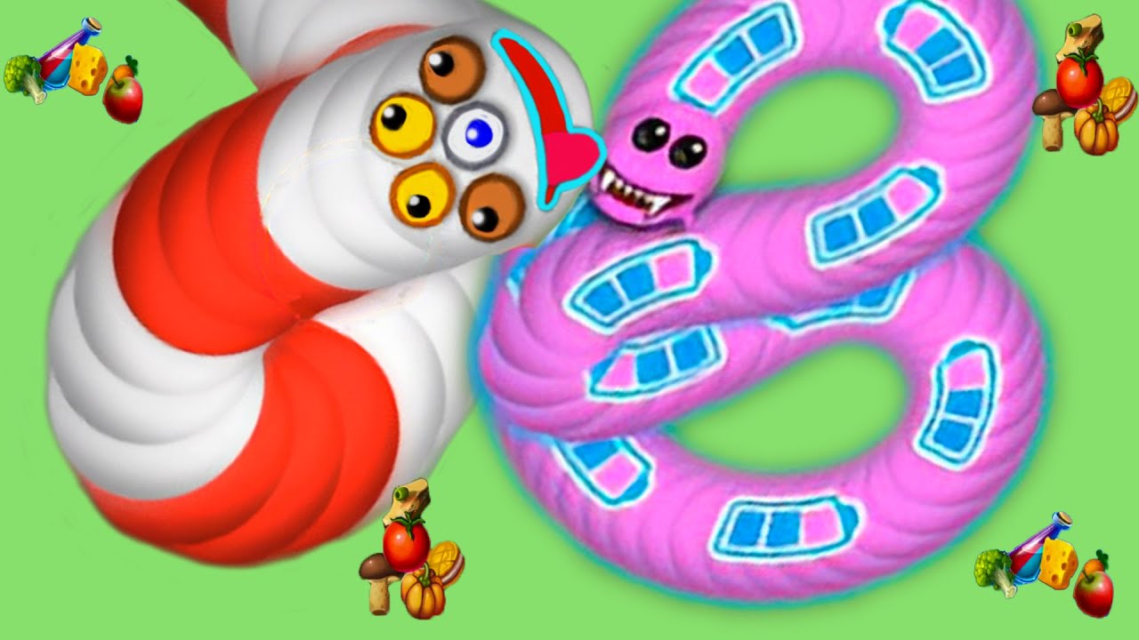 WormsZone io  Big Snake killer hunting Best Trolling Kids gameplay