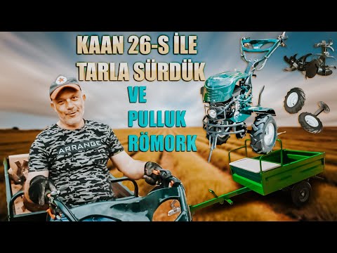 KAAN 26-S 7HP ÇAPA MAKİNASI İNCELEME (PULLUK VE RÖMORK İLE)