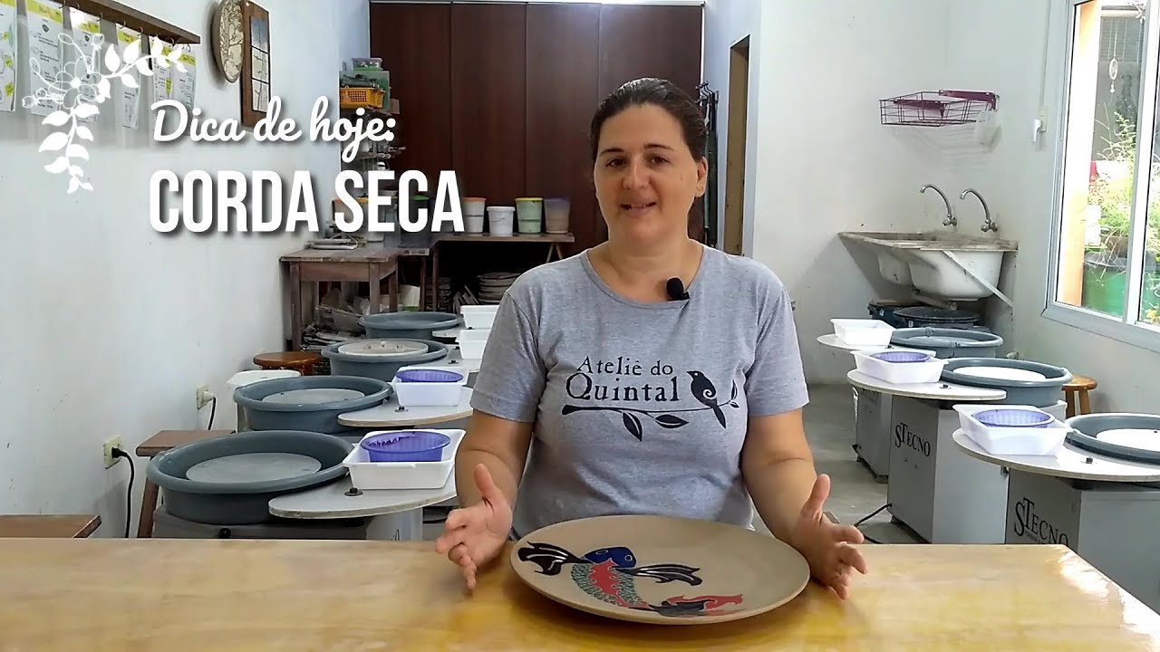 Dica de Cerâmica - Corda Seca
