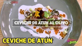 Ceviche de atún al olivo
