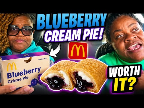 McDonald's NEW Blueberry Crème Pie Review 🍇🥧 | Is It Better Than the Apple Pie?