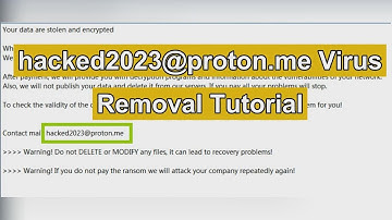 hacked2023@proton.me Virus Ransomware Removal Guide