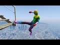 Gta 5 epic ragdolls  spiderman and super heroes jumpsfails euphoria ragdolls physics