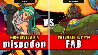 GGST | misooden (ABA) VS FAB (Potemkin) | Guilty Gear Strive High level gameplay