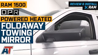 20132018 RAM 1500 OPR Powered Heated Foldaway Towing Mirror w/ Turn Signal Review & Install