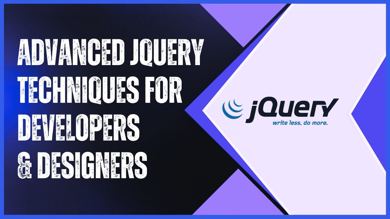 Advance jQuery for Developers & Designers-Web Development - YouTube