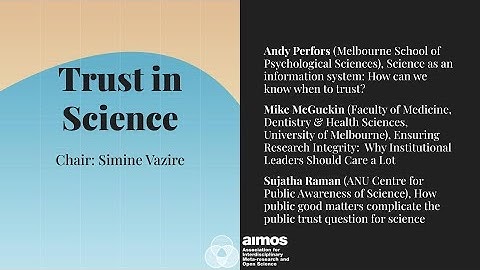 AIMOS2022 Trust in Science