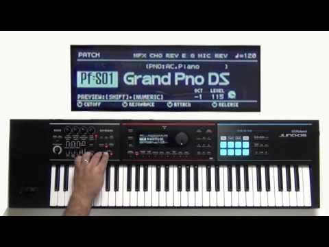 Roland Juno-DS - How to use Key Transpose