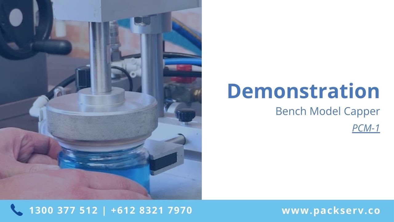 PCM-1 Bench Model Capping Machine - Demonstration - YouTube