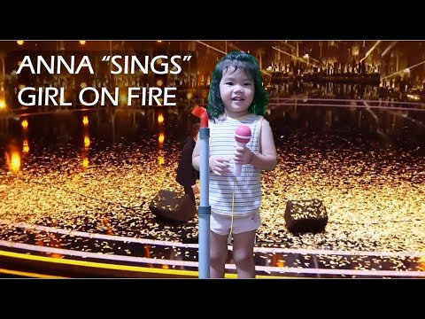 Anna "sings" Girl on Fire by Angelica Hale - YouTube