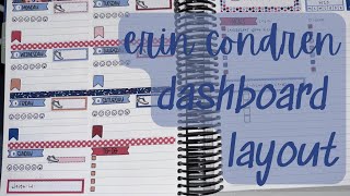 July 7–13 Wellness Spread in My Erin Condren Dashboard LifePlanner 💪🏽