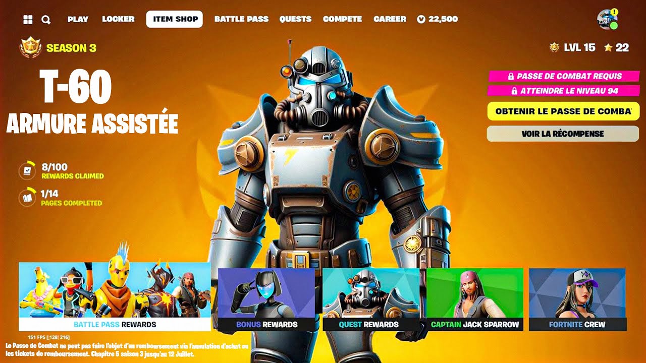 ENFIN LA !! SAISON 3 CHAPITRE 5 de FORTNITE (Passe de Combat, Trunks
