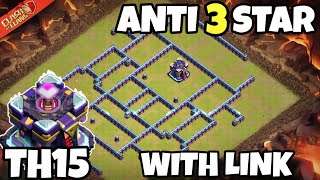 TH15 WAR BASE 2026 🔥 Anti 3 Star Base With Link | Unbeatable Defense!