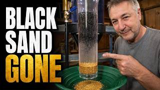 This Machine Separated Fine Gold From Black Sand in 2 Minutes | Goldbay