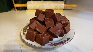 2 Ingredient 2 Minute Chocolate  Fudge - No Fail Recipe - The Hillbilly Kitchen