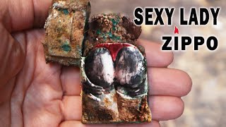 Zippo Lighter Restoration - Sexy Lady 💖