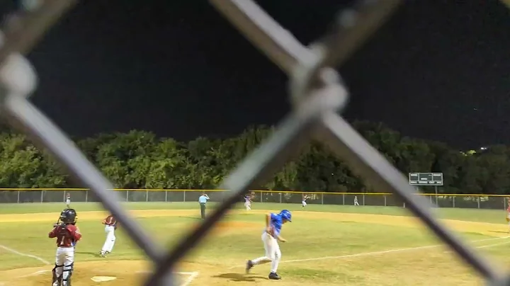 Asher hit his first home run!