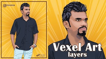Vexel Art Layers in Photoshop