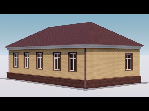 Визуализация проекта отделки фасада дома.