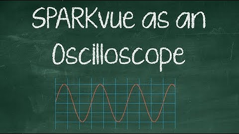 9  Sparkvue as an Oscilloscope