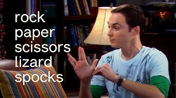 The Big Bang Theory: Rock Paper Scissors Lizard Spock ✊ ✋ ✌️ 🦎 🖖