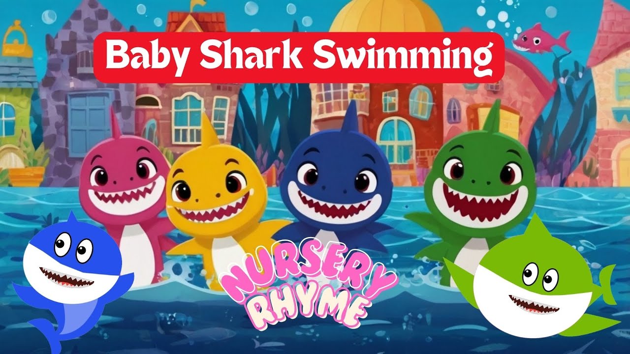 Baby Shark Swimming Song Nursery Rhymes | Kids Songs | Kids Rhymes ...