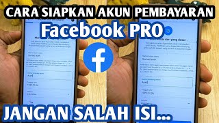 Cara menyiapkan akun pembayaran Facebook pro bagi pemula