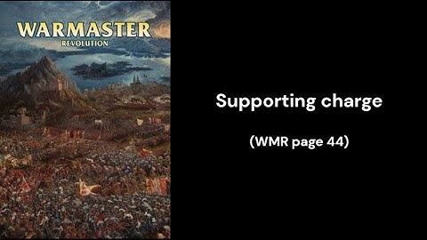 Warmaster Revolution - supporting charge