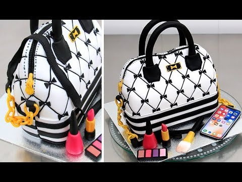 Chanel Style Purse and Shoe Birthday Cake - Decorated - CakesDecor