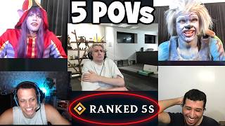 NEW RANKED 5s With JYNXZI, Dantes, xQc, Tyler1 & Humzh... (5 POVs)