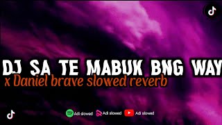 DJ SA TE MABUK SLOW BNG WAY X DANIL BRAVE VIRAL TIKTOK DJ SA TE MABUK SLOW BNG WAY X slowed reverb 🎧