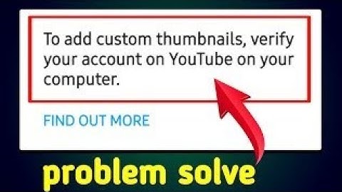 To add custom thumbnails verify your account on youtube on your computer [ fix ]