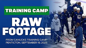 Raw Footage: Demko, Pettersson, Boeser, and more hit the ice on day 1 of Canucks training camp 2025