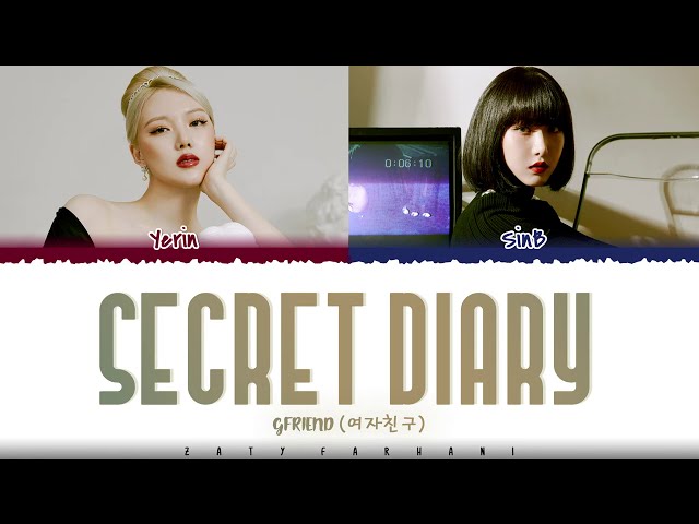 GFRIEND (YERIN, SINB) - 'SECRET DIARY' Lyrics [Color Coded_Han_Rom_Eng]