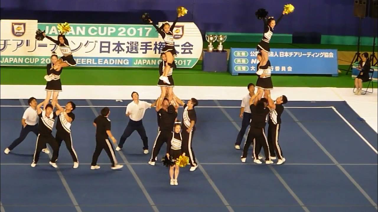 【チア】2017年（H29年）JAPAN CUP：クラブチーム VIPERS（バイパーズ）  (Cheerleading Competition  in JAPAN)