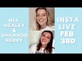 Mia Healey & Shannon Berry | The Wilds | Instagram Live - Feb 3, 2021 (FULL)