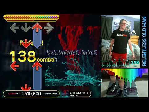 DDR - Destructive Force - Difficult 9 - PFC! All Difficult 9's PFC'ed!!!