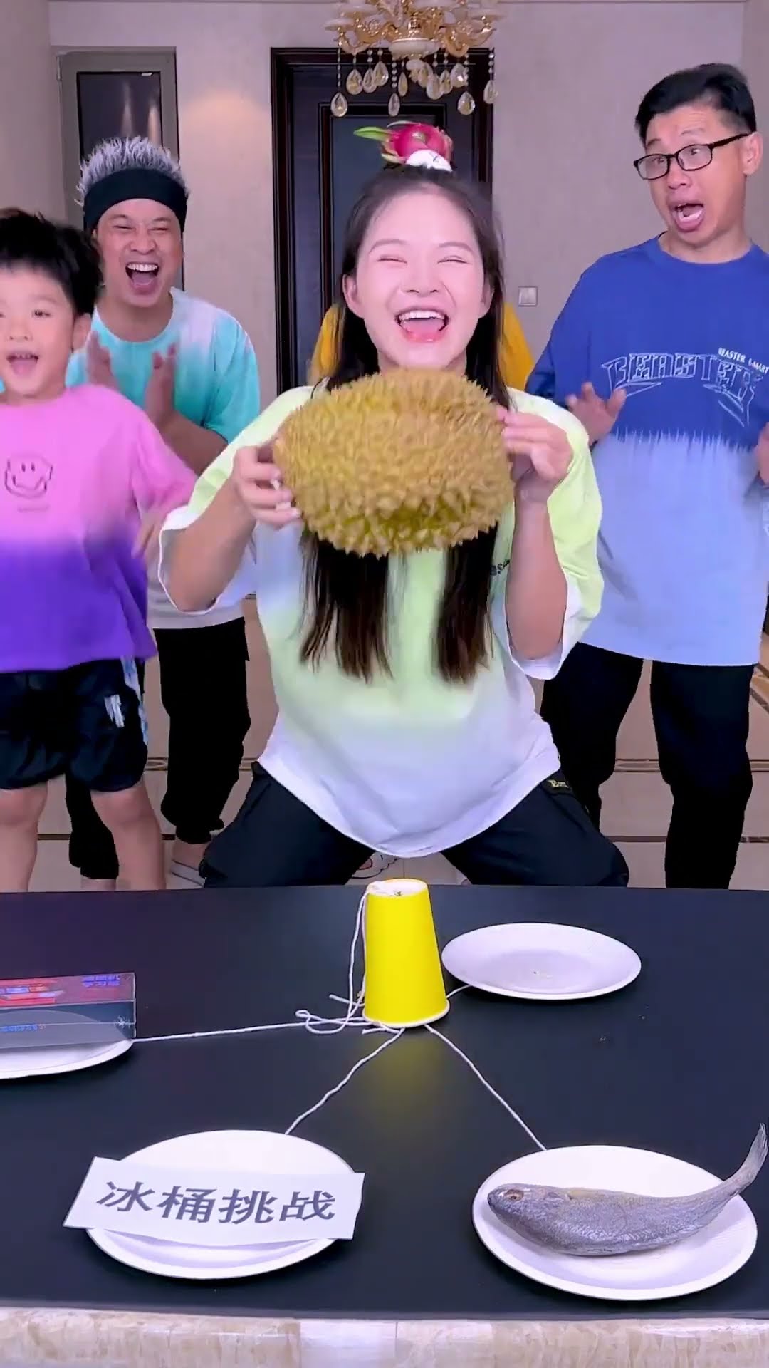 Blind Rope Pulling Challenge#Funnyfamily#Partygames#Shorts#Challenge