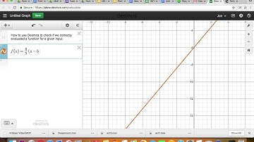 Evaluate functions with Desmos
