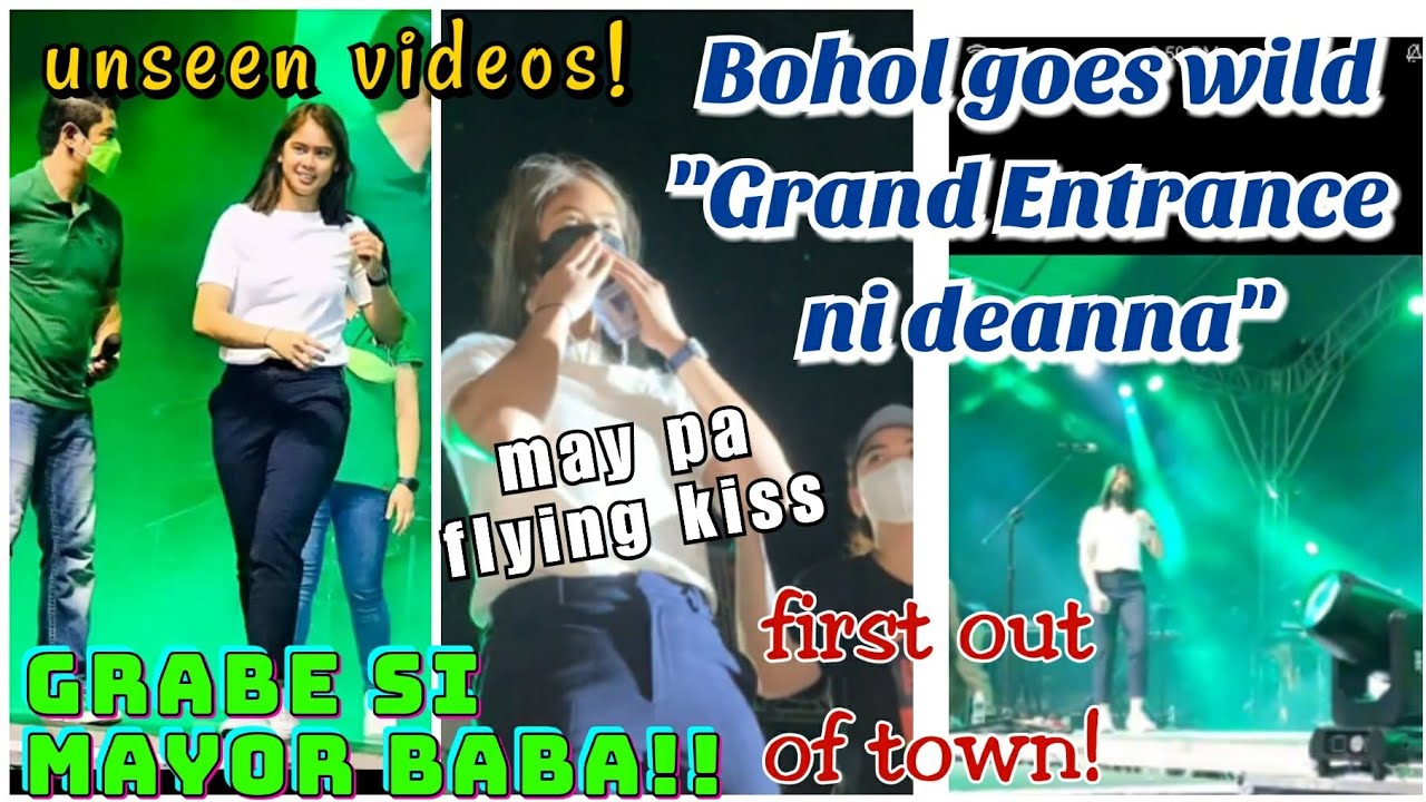 Grabe!! Grand Entrance ni Deanna sa Ben & Ben Concert sa BOHOL. First out of Town!