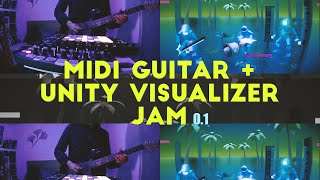 Midi Guitar + Unity Music Visualizer