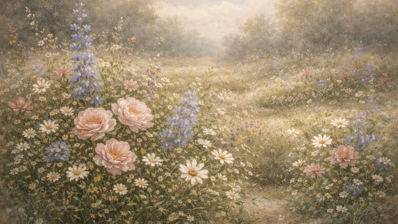 Free TV Wallpaper | Vintage Floral | Screensaver Home Decor Samsung Oil Painting | 2 hours