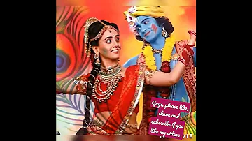 Krishna playing holi with Rukmini 🤗🤗🤗🤗🤗