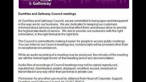 Audio of Social Work Services Committee 27 November 2012